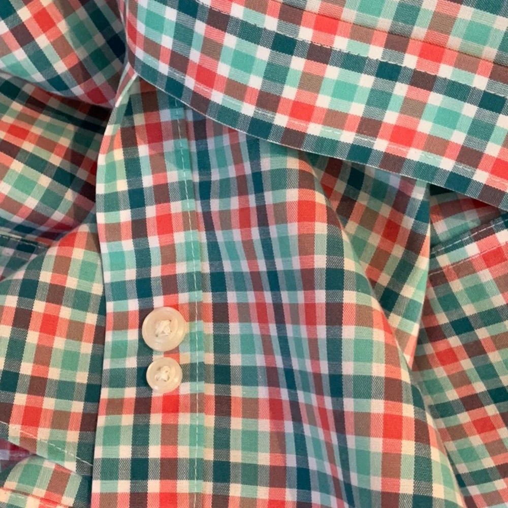 L.L.Bean - Shirt - Multi Plaid - Men’s Size M Reg Slightly Fitted - 100% Cotton - Picture 3 of 11